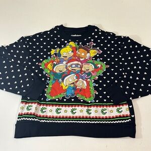 NICKELODEON VIACOM 2018 WOMENS LIGHT UP HOLIDAY CHRISTMAS SWEATER